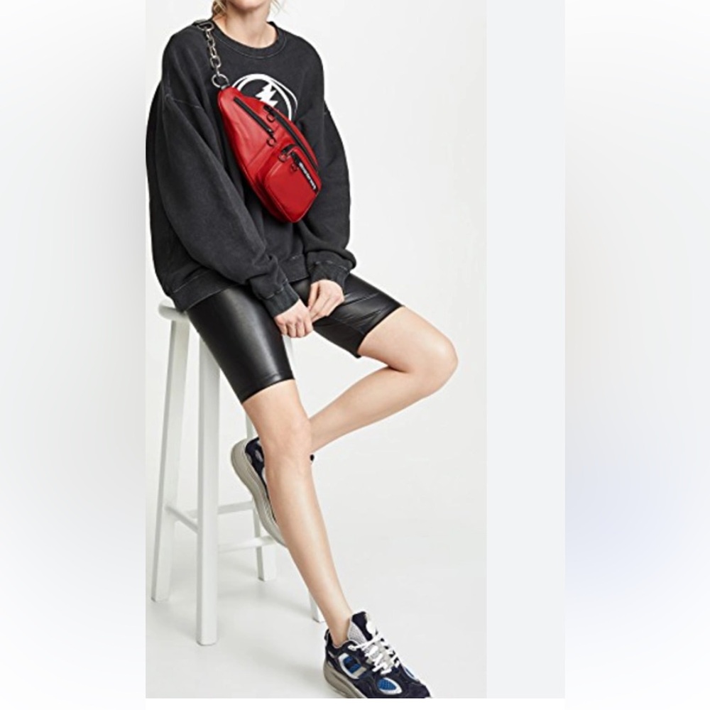 Alexander Wang Attica Red Fanny Pack. Beautiful soft leather, wear on edges.$950